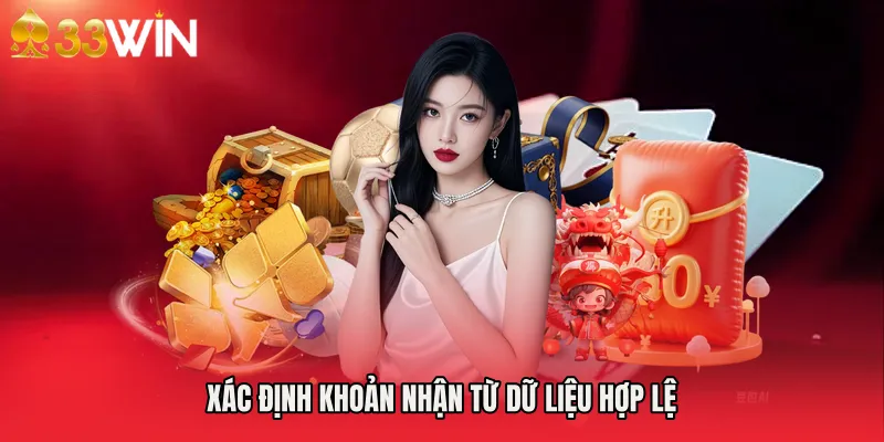 Xác định khoản nhận từ dữ liệu hợp lệ